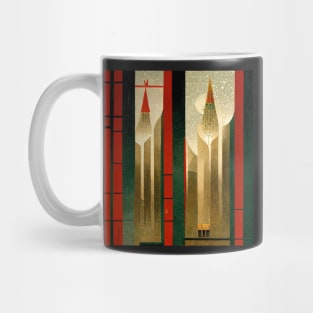 Festive Aesthetic - Art Deco Christmas II Mug